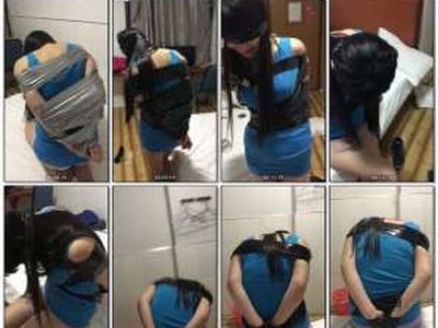 kakajieshao 晴惠性感胶带逃脱1