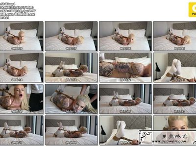 Olive May Hogtied & Gagged in Long White Socks