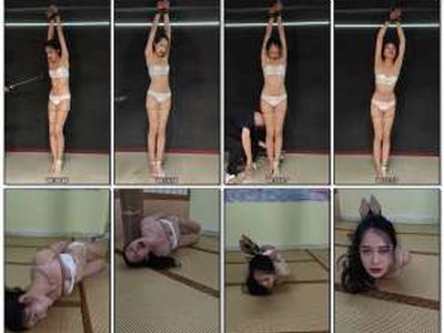 随心 雅熙捆绑舞蹈垫脚吊驷马与固定水枪湿身