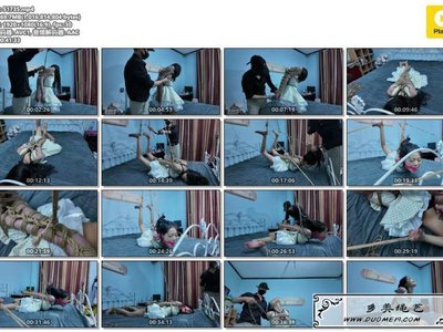 一绳所爱 白培培极限直臂绑在床上