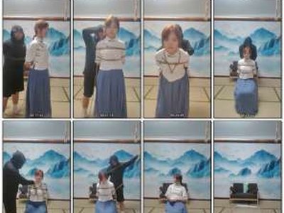 秦韵绳屋 向女生献花上