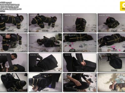 绳之韵 胶衣狗爬调教2