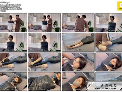 默示录 缚艺录小媛半木乃伊双色胶带封嘴