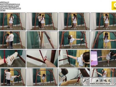 苏苏 白色水手服Y字型吊缚墙高失去平衡